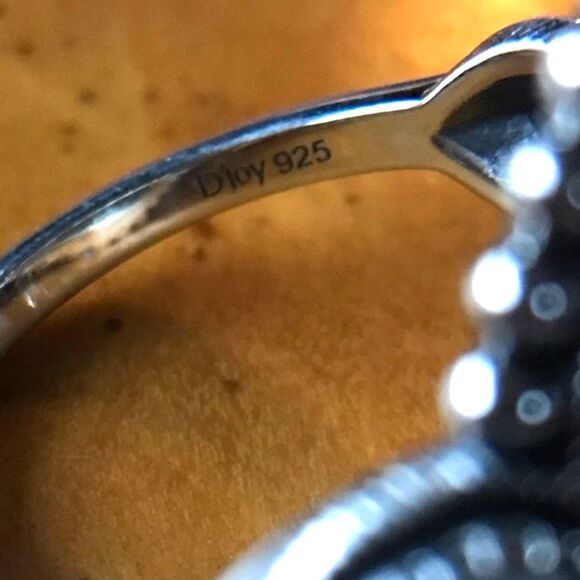 Natural White Buffalo Royston Turquoise Sterling Silver Ring Size 7 - Picture 6 of 9